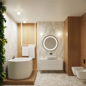 Plafonieră pentru baie Sollux SL.1708 HALO 1xG9/8W/230V IP44 alb