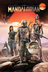 Poster Star Wars - The Mandalorian - Group