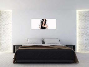 Tablou - Femeie de modă (120x50 cm)