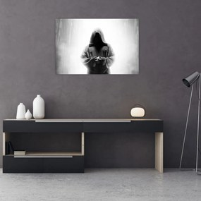 Tablou - Un călugăr într-o mănăstire (90x60 cm)