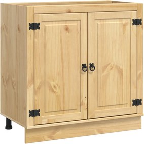 vidaXL Dulap cu ușă SKI Maro Miere 80 x 46 x 81,5 cm Lemn de pin masiv