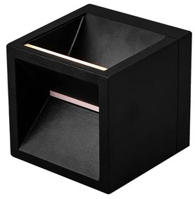 Aplica Perete Exterior, Lumina Indirecta, Protectie IP54, Rivo negru