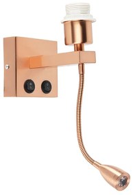 Lampa de perete moderna din cupru cu brat flexibil - Brescia Combi