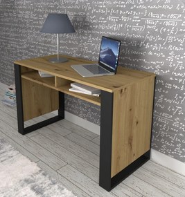 Masă PC Montana (Stejar artisan + Negru). Promo -7%. 1124956