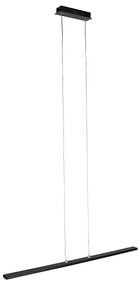 Lampă modernă suspendată neagră 90 cm cu LED inclus - Banda