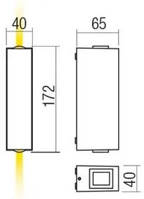 Aplică LED de exterior Redo 90424 ACE LED/5,84W/230V 4000K IP54 maro