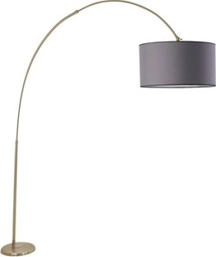 Lampadar 534LUN4252, crom/gri, metal, 45x220 cm