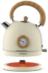 Fierbator de apa model rustic 1.8 l Klausberg KB7906 crem