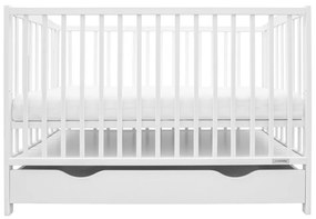 Pătuț New Baby Lilly cu sertar, alb