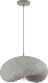 Lustra suspendata cu textura granulata Bambel gri piatra