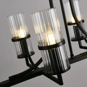 Candelabru modern design elegant Belle negru/clar