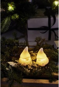 Decorațiuni luminoase albe 2 buc. cu baterii Coco – Sirius