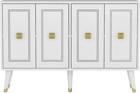 Comoda HARTIN, alb, PAL melaminat, 120x30x80 cm
