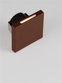 Spot aplicat perete exterior LED 3000K IP65 GOZ corten