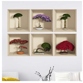 Set 6 autocolante de perete cu efect 3D Fanastick Home