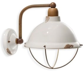 Aplica design retro realizata manual din ceramica INDUSTRIAL