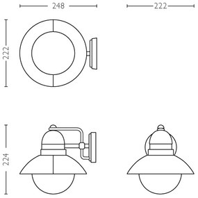 Philips 17237/30/PN - Corp de iluminat exterior  MYGARDEN HOVERFLY 1xE27/60W/230V