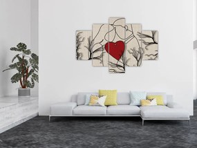 Tablou - Pereche îndrăgostită (150x105 cm)