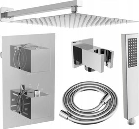 Mexen Cube DR02 set de duș încastrat cu cap de duș de 30 cm, crom - 77502DR0230-00