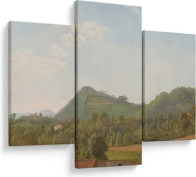 Tablou - Simon Denis, View Near Naples, reproducere (90x60 cm)