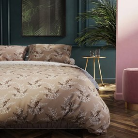 Lenjerie de pat din microfibra Culoare maro, CALLUNA Dimensiune lenjerie de pat: 80 x 80 cm | 135 x 200 cm