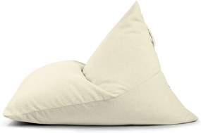 Fotoliu bean bag crem cu tapițerie din țesătură bouclé Razz – SLOWDOWN