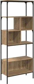 vidaXL Bibliotecă Stejar Artizanal 76 x 33 x 188,5 cm Lemn compozit