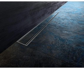 Set rigola de perete cu capac faiantabil Alca APZ23-DOUBLE9 FIT AND GO WALL 85 cm