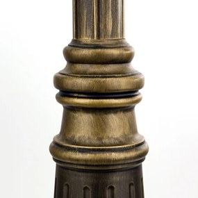 Stalp iluminat exterior stil clasic IP43 H249 Puchberg AL 11K/82508 schwarz-gold/rauch OR
