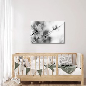 Tablou - Flori alb-negru (90x60 cm)