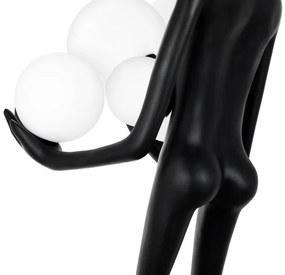 Lampa de podea decorativa cu design original Woman negru