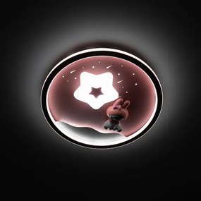 Brilagi - Lampă de plafon LED pentru copii BUNNY, 83W, 230V, 3000–6000K, reglabilă, cu telecomandă