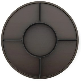 Organizator de baie negru pentru cosmetice/rotativ din lemn Bellwood – Umbra