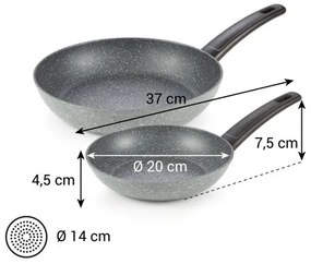 Set de 2 tigăi Tescoma FineLINE, 20 și 26  cm, S