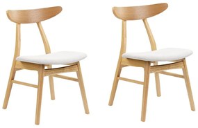 Set 2 buc scaune sufragerie Lynza (lemn deschis + gri deschis). 1081103