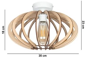 Lustră aplicată EARTH 1xE27/60W/230V albă/bej