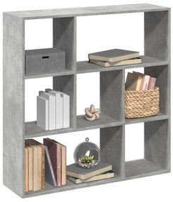 vidaXL Bibliotecă/separator cameră gri beton 102x29x103,5 cm lemn
