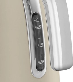 Ceainic electric SMEG KLF03MLMEU, 2400 W, 1,7 l, bază rotativă la 360°, finisaj mat, lumină lunară