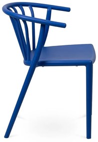 Scaun de grădină albastru din plastic Capri – Bonami Essentials