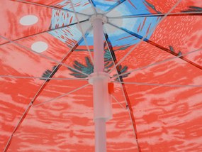 Umbrela de soare PALM BEACH 180 cm, rosu