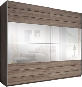 Dulap lemn masiv Lunaris –, 270 × 210 × 61 cm - Stejar deschis
