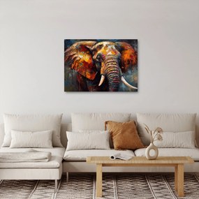 Tablou - Pictura unui elefant (70x50 cm)