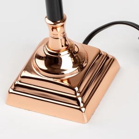 Brilagi - Lampă de masă CERIA 1xE14/40W/230V negru/cupru/gri