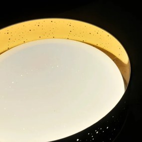 Plafonieră LED TULUZA LED/24W/230V d. 40 cm negru