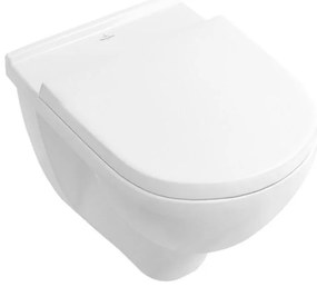 Set vas WC suspendat Villeroy & Boch, O.Novo, compact, direct flush, alb alpin