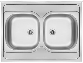 Chiuveta dubla Deante Tango inox 80x60xH14 cm