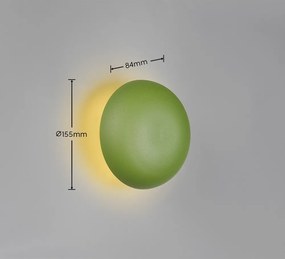 Aplică de perete verde LED cu USB Davey – Reality