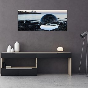 Tablou - Bile de sticlă pe piatră (120x50 cm)