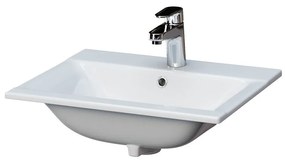 Lavoar baie incastrat alb lucios 50 cm Cersanit Ontario New 500x395 mm