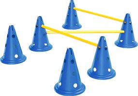 PawHut Set Agility pentru câini, echipament Agility 3 piese pentru dresajul câinilor, set cu 6 conuri, 3 obstacole, geantă de transport | Aosom Romania